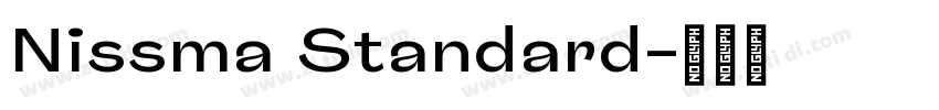 Nissma Standard字体转换